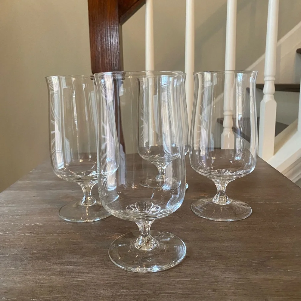 Lenox Dimensions Crystal Goblet Iced Tea Set 4